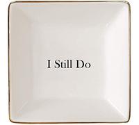 Simply Charmed I Still Do Gift for Wife or Husband - Ceramic Jewelry Dish or Ring Holder - Elegant Trinket Tray