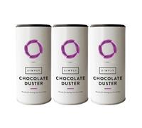 Simply Chocolate Duster Topping 300g x 3 - Fine Vegan Cocoa Powder for Coffee, Hot Chocolate, Cappuccino, Cakes & Desserts with Welari Thank You Card | (3 Pack)