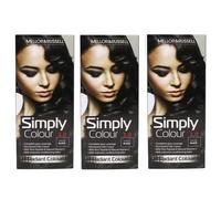 Simply Colour Permanent Hair Dye - Natural Black 2.0 (Pack Of 3) Natural Black