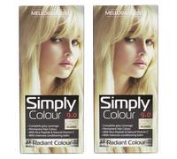 Simply Colour Permanent Hair Dye - Natural Light Blonde 9.0 (Pack of 2) Simply Colour Natural Light Blonde