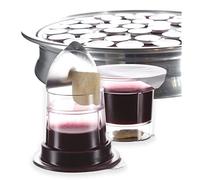 Simply Communion Pre-filled Communion Cups - Tray & Seatback Pew Compatible Cups and Wafer - Concord Juice and Bread - Box of 25 - EASY Open Made in the USA