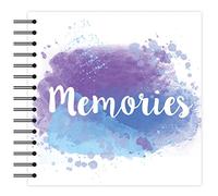 Simply Creative Plain White Scrapbook Album - Memories Blue 12"x12"