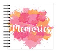 Simply Creative Plain White Scrapbook Album - Memories Pink 12"x12"