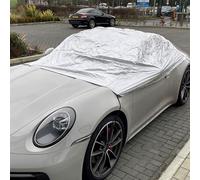 Simply CTC4 XL Water Resistant Car Cover with Elasticated Secure Fit - Protection Against Frost, Tree Sap, Dust and More - Universal Fit for Extra Large Vehicles - 325cm x 150cm x 50cm, Silver