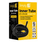 Simply Cycling 16 Inch x 1.75-2.125 Inner Tube with Schrader Valve