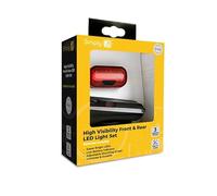 Simply Cycling High Visibility Front & Rear LED Bike Light Set | 3 Light Modes, Adjustable Brightness Levels, Versatile Bracket Design, Waterproof Design For Road and Mountain Cycling