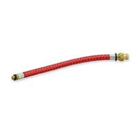 Simply Cycling Replacement Bicycle Pump Inflator Hose, Universal Rubber Tyre Inflator Hose with Presta Valve Adapter for Bikes Scooters Motorcycles Sports Equipment