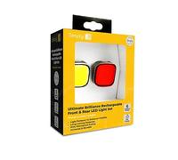 Simply Cycling Ultimate Brilliance Rechargeable Front and Rear LED Bike Light Set | 6 Light Modes, Powerful, Reliable Illumination,Waterproof Design For Road and Mountain Cycling