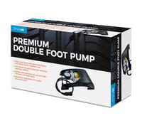 Simply Double Piston Premium Fast Fill Foot Pump for Tyres, Air Mattresses, Balls, and Other Inflatables