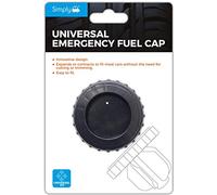 Simply EFC01 Emergency Fuel Cap Universal Flexible Material for All Cars & Vans, Screw Head Easy to Fit Petrol Diesel Simple Push and Pull Action Reusable