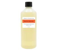 Simply Essential Exotic Escape Massage & Body Oil - Chocolate & Tropical Coconut Scented Oil - Large 1L Professional Spa Size