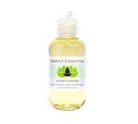 Simply Essential Heart Chakra Body Oil with Rose Geranium, Lavender and Bergamot 100ml | Anahata Massage Oil for Love, Emotional Balancing & Meditation