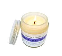 Simply Essential Relax & Unwind Aromatherapy Massage Candle, 100g, with Cedarwood, Lavender & Ylang ylang Essential Oils