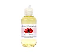 Simply Essential Root Chakra Massage Oil 100ml - Muladhara Aromatherapy Body Oil with Cedarwood, Patchouli & Frankincense for Grounding and Balancing