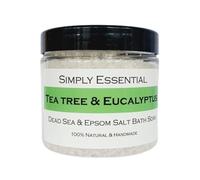Simply Essential Tea Tree & Eucalyptus Dead Sea & Epsom Bath Salts Body & Foot soak 225g