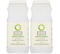 Simply Exotic Fruits Smoothie, Vegan Blendable Concentrated Smoothie Mix Made with Real Fruit Puree (1 Litre) (Pack of 2)