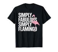 Simply Fabulous Flamingo Design for Tropical Style T-Shirt