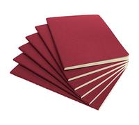 Simply Genius (6 Pack) Travel Journal, Travelers Notebook Set: Softcover Journals to Write in for Women, Journal for Men, Writing Journal Notebook Lined, 92pg Ruled, 5.5” x 8.3”, Wine