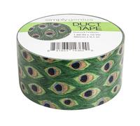 Simply Genius Art & Craft Duct Tape - 1.88 in x 10 Yd, 1 Roll, Peacock Feathers - Colored Duct Tape for Scrapbooking, DIY & Repairs