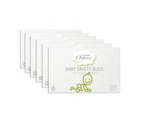Simply Gentle Organic, Baby Safety Buds - Eco-Friendly & Biodegradable Buds, 100% Organic Cotton & FSC Paper Stems - Soft & Hypoallergenic, Suitable for Newborns - 60 Buds (Pack of 6)