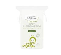 Simply Gentle Baby Cleansing Pads - Perfect for Sensitive Skin - Pure Cotton Pads for Newborn Baby - Free from Odours or Irritants - Rectangular Shaped Disposable Cotton Pads - 1 Pack of 60 Pads