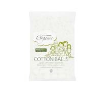 Simply Gentle Organic Cotton Balls - Soft, Hypoallergenic & High Absorbency | 100% Pure Cotton for Baby Care, Makeup Removal & First Aid | Eco-Friendly, Ethically Sourced (100 Balls) - (Pack of 1)