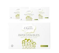 Simply Gentle Organic, Cotton Buds - 100% Organic Cotton & FSC Paper Stems - for Cleaning Delicate Areas Around Eyes & Outer Ears - Eco Friendly & Biodegradable - 200 Buds x 4 Packs