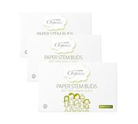 Simply Gentle Organic, Cotton Buds - 100% Organic Cotton & FSC Paper Stems - for Cleaning Delicate Areas around Eyes & Outer Ears - Eco Friendly & Biodegradable - 200 Buds (Pack of 3)