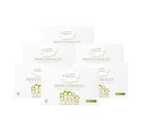 Simply Gentle Organic Cotton Buds with Paper Stems - Eco-Friendly - Sustainable - Biodegradable - Plastic Free - 100% Organic Cotton - 200 Buds Per Pack (Pack of 6)