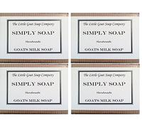 Simply Goats Milk Soap, Unscented, 100g, 4-Pack