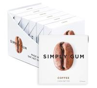 Simply Gum Assorted Mint,Cinnamon,Ginger,Fennel,Maple,Coffee,Natural,Vegan,Non GMO,15 Pieces,Pack of 6 (Coffee)