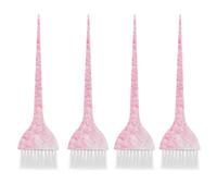 Simply Hair 4 Tint Brushes Hair Dye Brush Set 4 Unique Pattern Perfect For Root Touch Up Hair Colour Brush Tint Brush Hair Dye Kit For Salon Professionals - Pink Floral