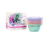 Simply Hair 7 Connecting Colour Bowls Set Tint Bowl Set for Hair Colour - Hair Mixing Bowl for Hairdressing Kit - Hair Colouring Tools, Balayage Kit, Highlight Kit 7 Pack
