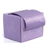 Simply Hair Hair Foil Roll - 100m Embossed Medium Weight Roll with Built-In Cutter - Custom Length Foil for Hair Dye, Highlights & Balayage - No-Slip Grip - 12.7cm - Lilac Leaf