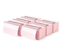 Simply Hair Hair Foil Roll - Pack of 6-100m Embossed Medium Weight Roll with Built-In Cutter - Custom Length Foil for Hair Dye, Highlights & Balayage- No-Slip Grip - 12.7cm - Rose Gold