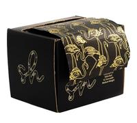 Simply Hair Luxury Extra Wide Embossed Hair Foil Roll with Built-in Cutter | 12.7cm x 100m Professional Hairdressing Foil for Highlighting & Balayage â€“ Flamingo Design, Black & Gold