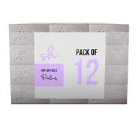 Simply Hair Pop-Up Hair Foil - Pack of 12-500 Pre-Cut & Folded Sheets for Hair Dye, Highlights & Balayage - Embossed, No-Slip Grip - Pop-Up Dispenser - 12.7x27.9cm - Palm Leaf