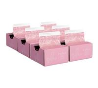 Simply Hair Pop-Up Hair Foil - Pack of 6-500 Pre-Cut & Folded Sheets for Hair Dye, Highlights & Balayage - Embossed, No-Slip Grip - Pop-Up Dispenser - 12.7x27.9cm - Pink Floral