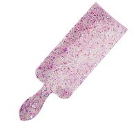 Simply Hair Purple Glitter Balayage Board with Curved Edge - 35cm Highlighting Paddle for Hair Painting & Bleaching, Acrylic, Sturdy, Comfortable Handle - Eye-catching Salon Styling Tool