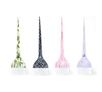 Simply Hair Simply Hair 4-Pack Hair Dye Brush Set for Salon Professionals | Perfect for Root Touch-Ups & Highlights | Unique Patterns, Ideal for Hair Colouring, Bleach, and Tinting