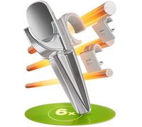 Simply Ingenious - Towel Rail Radiator Chrome Set of 6 - Made in Germany - Hook Clip the Original Round Radiator Hook for the Bathroom