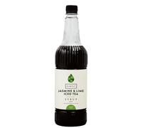 Simply Jasmine & Lime Iced Tea Syrup, Vegan & Gluten Free Beverage Syrup for Cordial Squash, Cocktails & Mocktails (1 Litre)