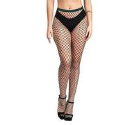 Simply Joshimo Womens Coloured Fishnet Tights | Large Whale Net Colourful Bright Pantyhose (Dark Green)