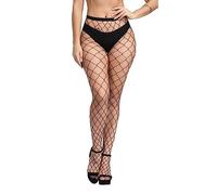 Simply Joshimo Womens Fishnet Black Net Tights Elasticated Pantyhose (Wide Hole/Whale Net)