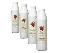 Simply Luxury Chocolate with Hazelnut Flavouring Topping Sauce, Ready to Use Dessert Sauce for Ice Cream, Waffles, Pancakes, Coffee & Milkshakes (1 kg) (Pack of 4)