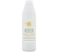 Simply Luxury White Chocolate Topping Sauce Ready to Use Dessert Sauce for