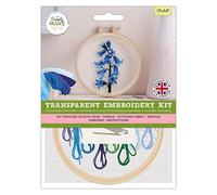 Simply Make Adults Bluebell Sewing Needle Stitch Embroidery Hobby Kit, Present for any Creativity Enthusiast, or Hobbyist, Ideal for Beginners and New Starter