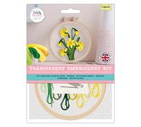 Simply Make Adults Daffodil Sewing Needle Stitch Embroidery Hobby Kit, Makes The Perfect Present for Any Creativity Enthusiast, or Hobbyist, Ideal for Beginners and New Starter