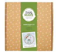 Simply Make Adults Llama Sewing Needle Stitch Embroidery Hobby Kit, Perfect Starter Set Sewing Kit Featuring Tool Set, Embroidery Threads - Perfect Embroidery Kits for Adults & Kids Sewing
