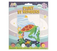 Simply MAKE Craft Planet Paint by Numbers,Turtle, for Children, Kids Toys, Art & Crafts, DIY Painting by Numbers Craft Canvas, Kids Poster Painting Kit, Childrens Craft Accessories